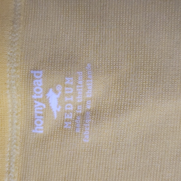 Horny toad v neck cheery yellow a line casual everyday dress medium - Picture 5 of 13